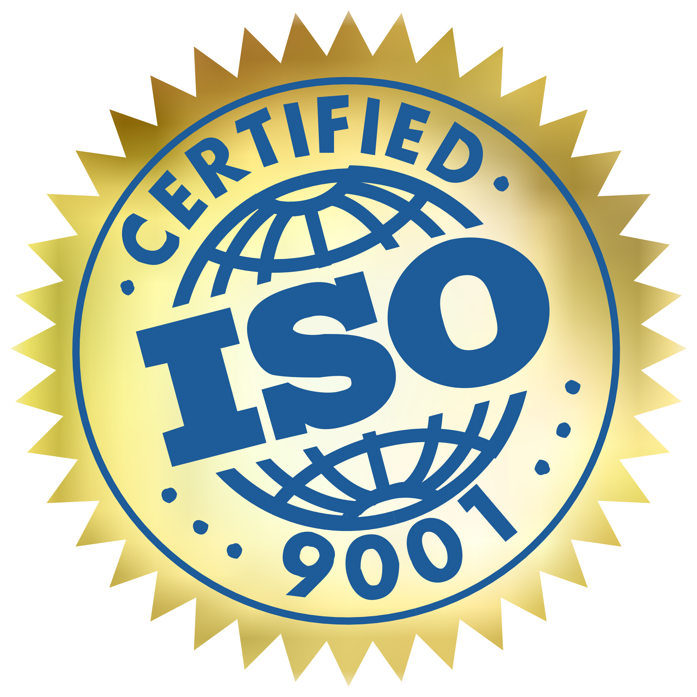 ISO 9001 official certification mark